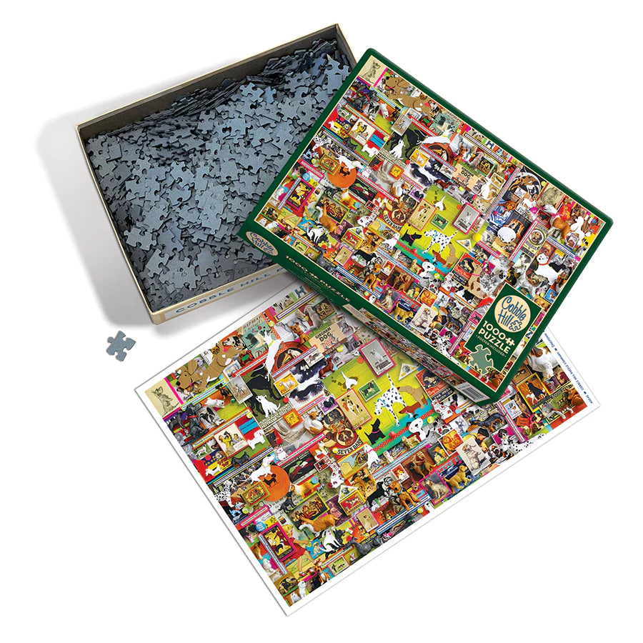 Dogtown 1000pc Jigsaw Puzzle by Outset Media: Adult Puzzle