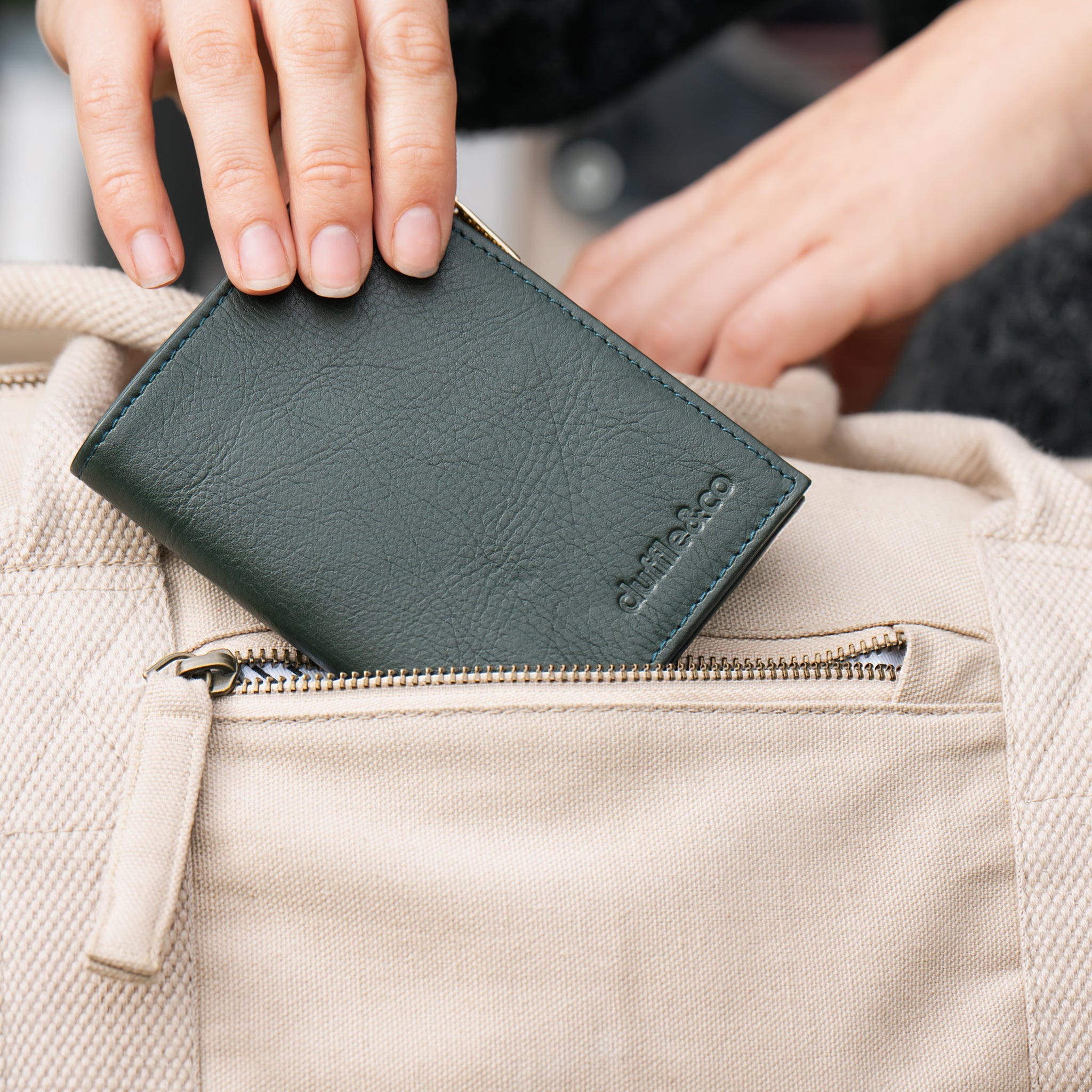 Winona Wallet in Black or Forest by Duffle&Co