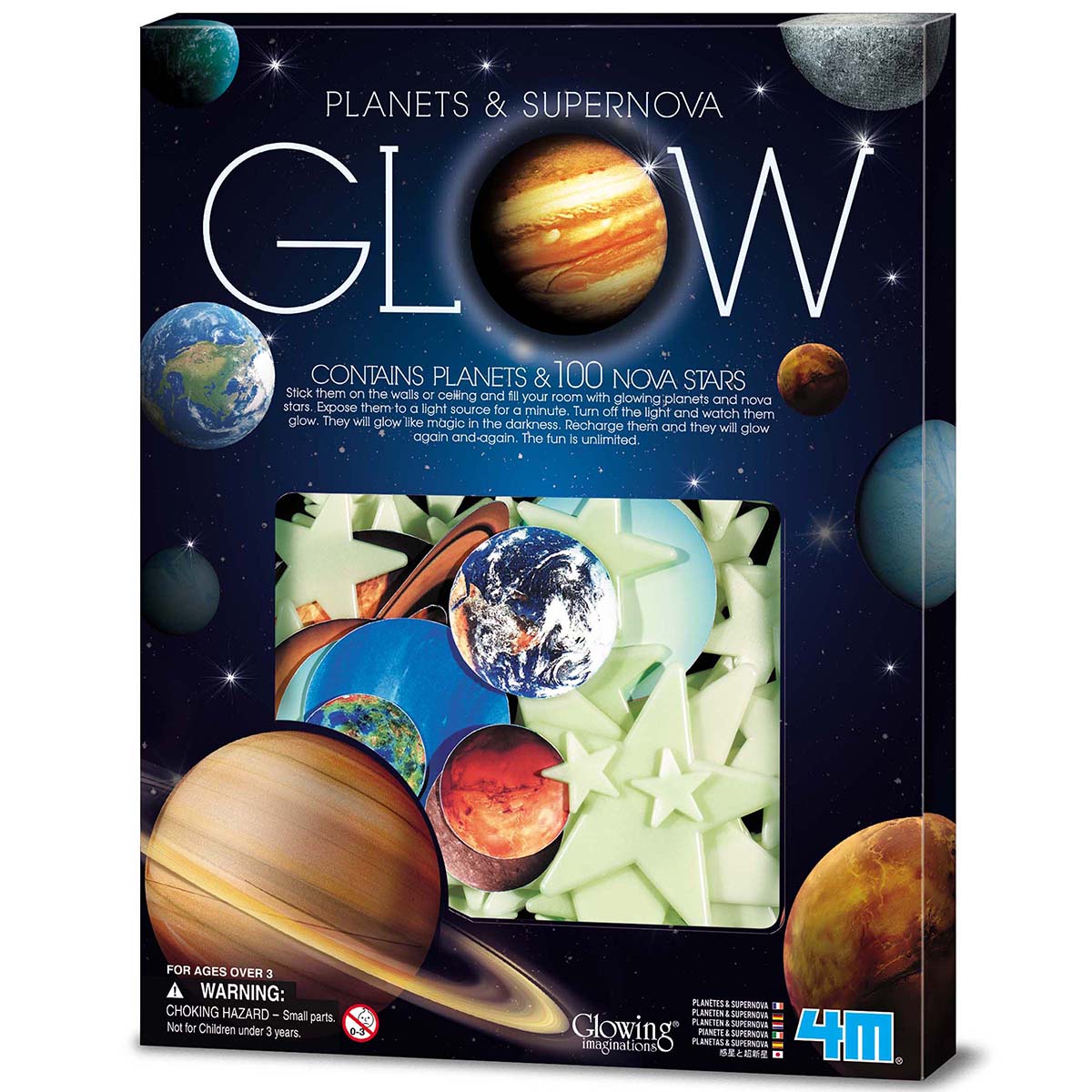 Glow Planets & Super Nova 100pcs in Box By 4M