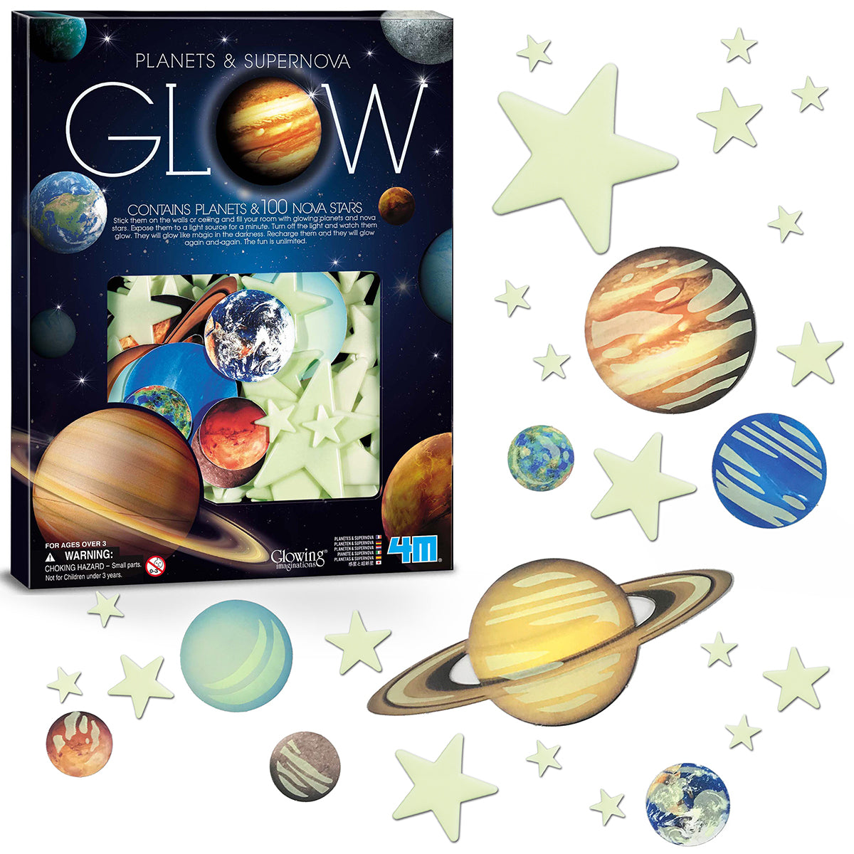 Glow Planets & Super Nova 100pcs in Box By 4M