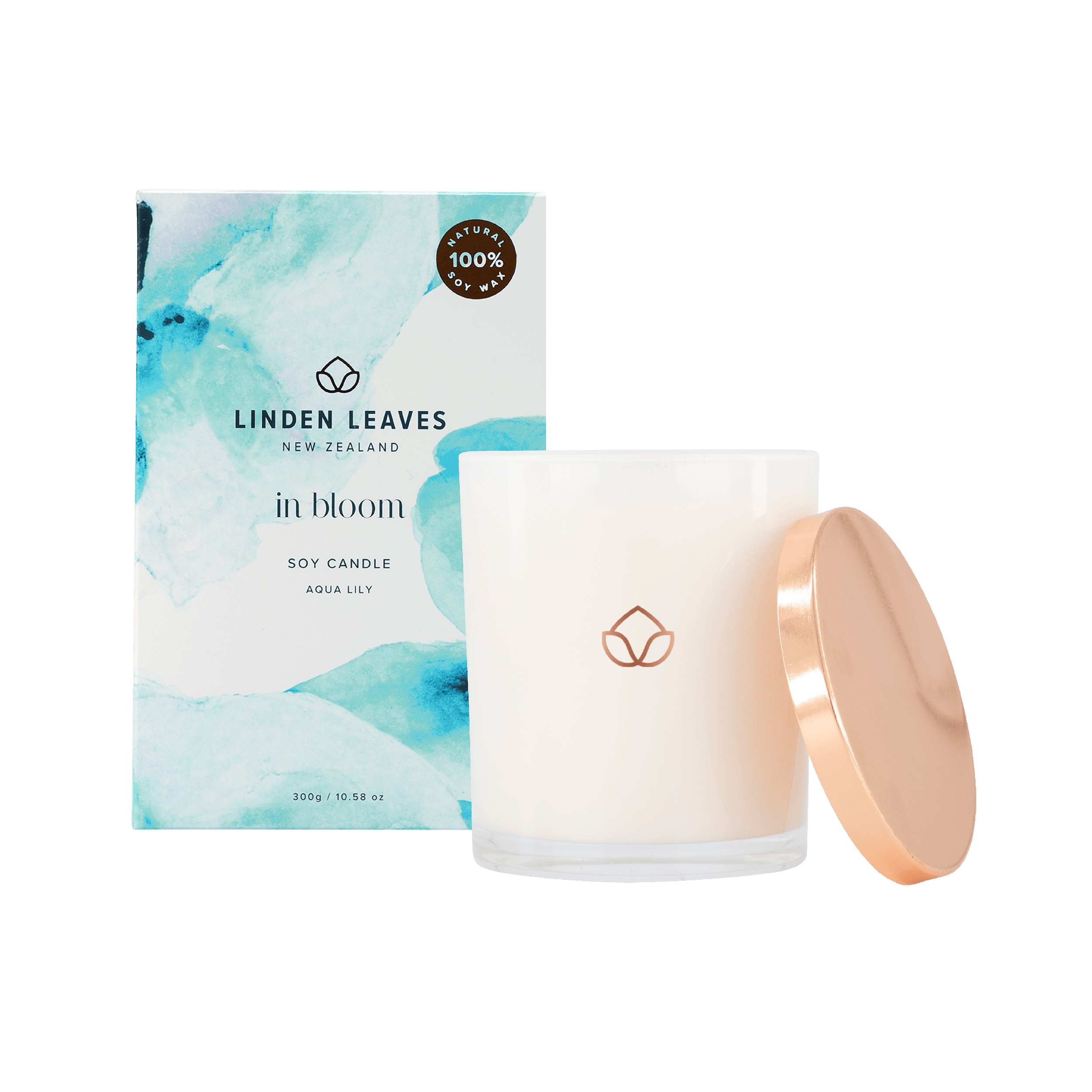Aqua Lily Soy Candle