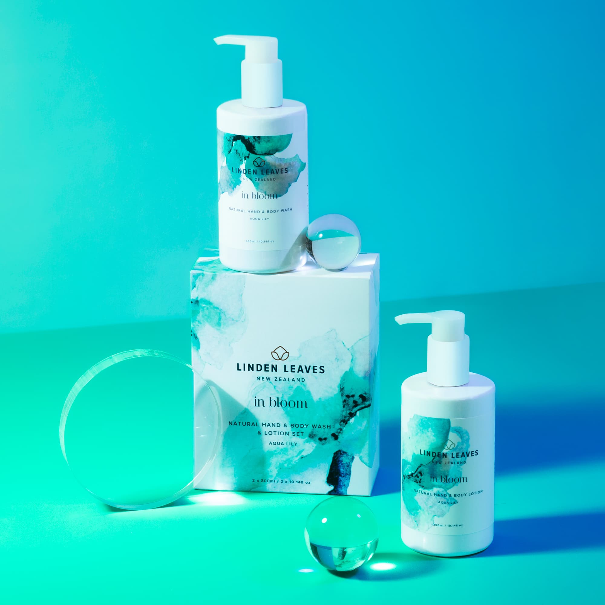 Aqua Lily Hand & Body Wash & Lotion Boxed Set