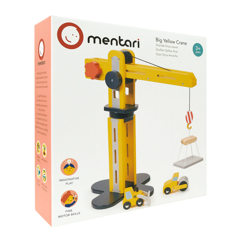 Big Yellow Crane – Mentari | Construction Toy NZ