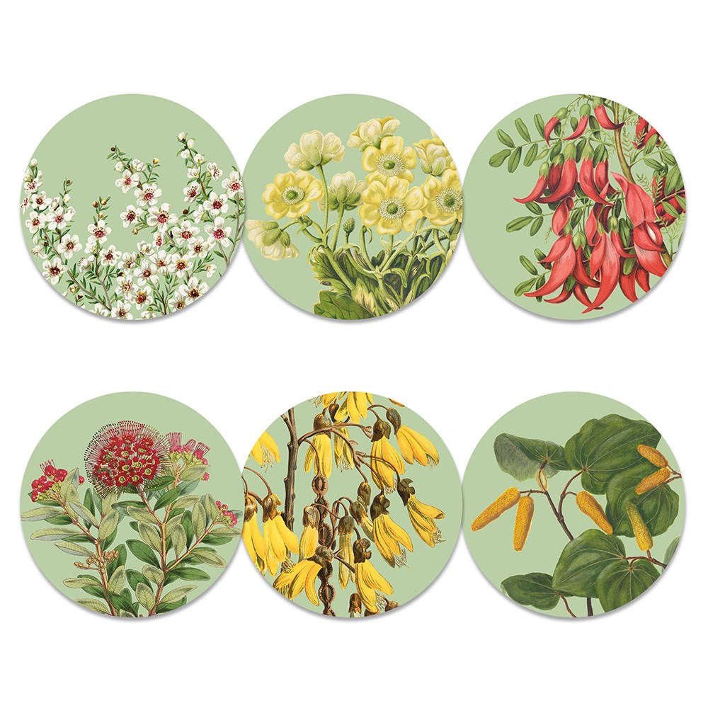 NZ Native Botanicals Box of 6 Placemats by 100% NZ