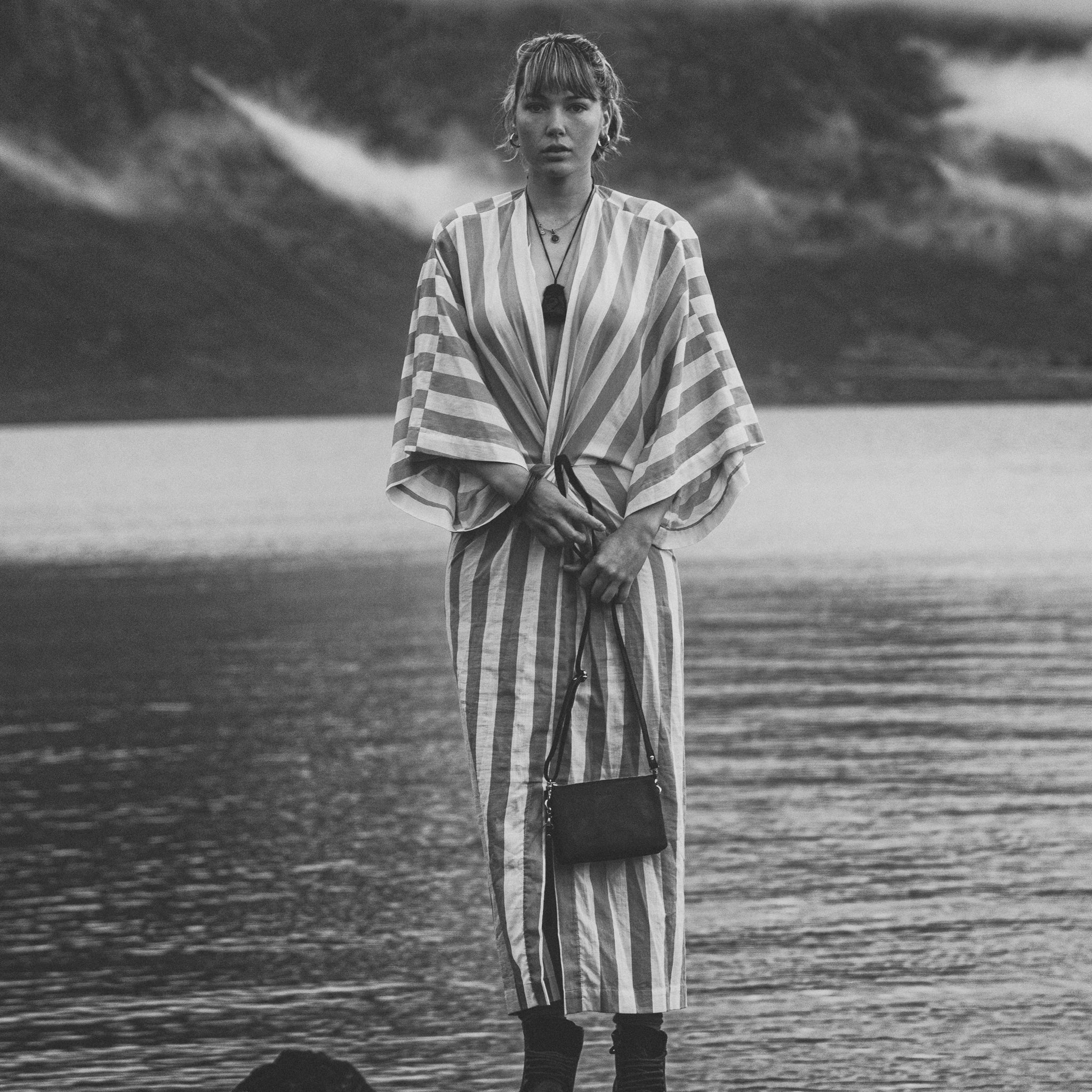 Sienna Triple Crossbody in Forest or Black by Duffle&Co