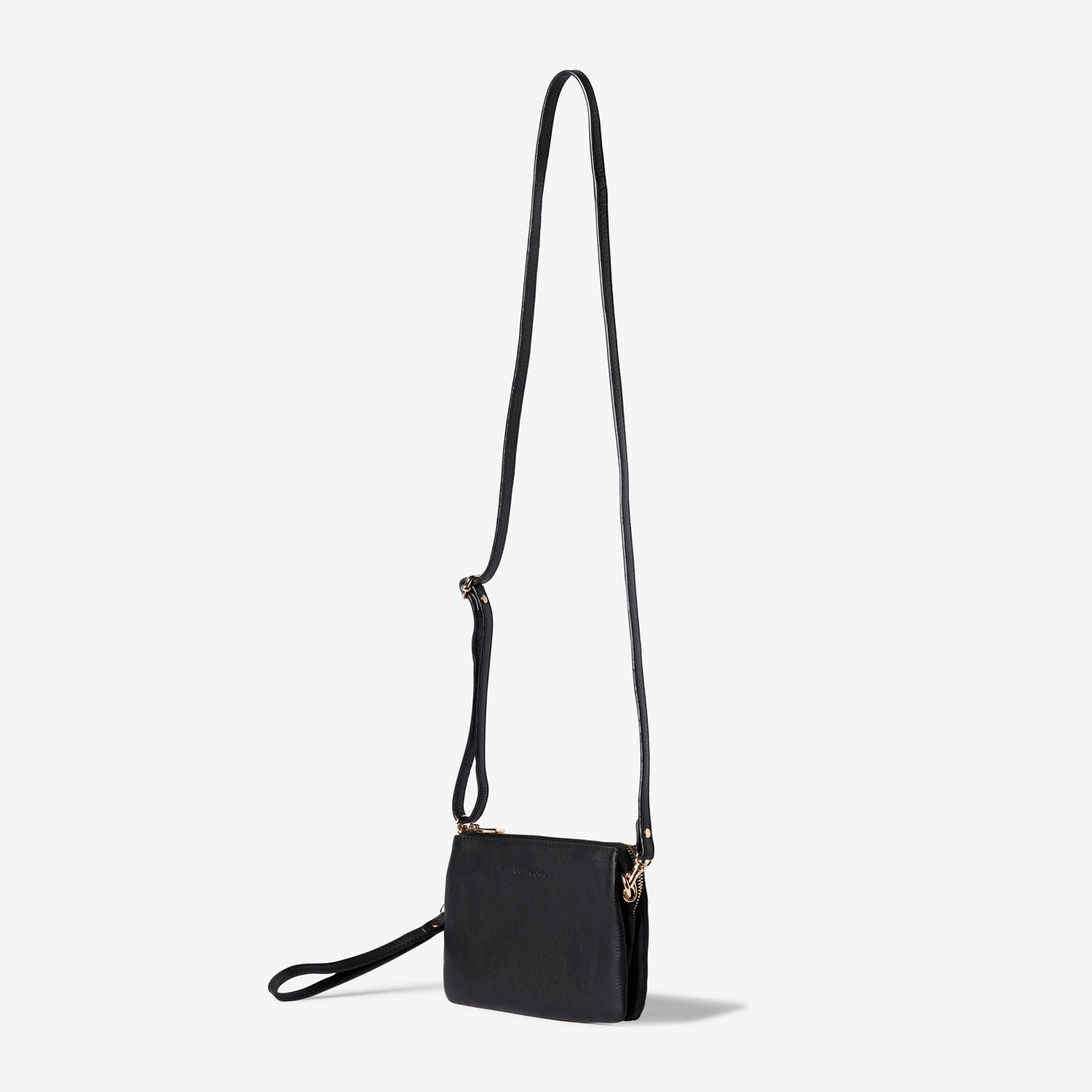 Sienna Triple Crossbody in Forest or Black by Duffle&Co