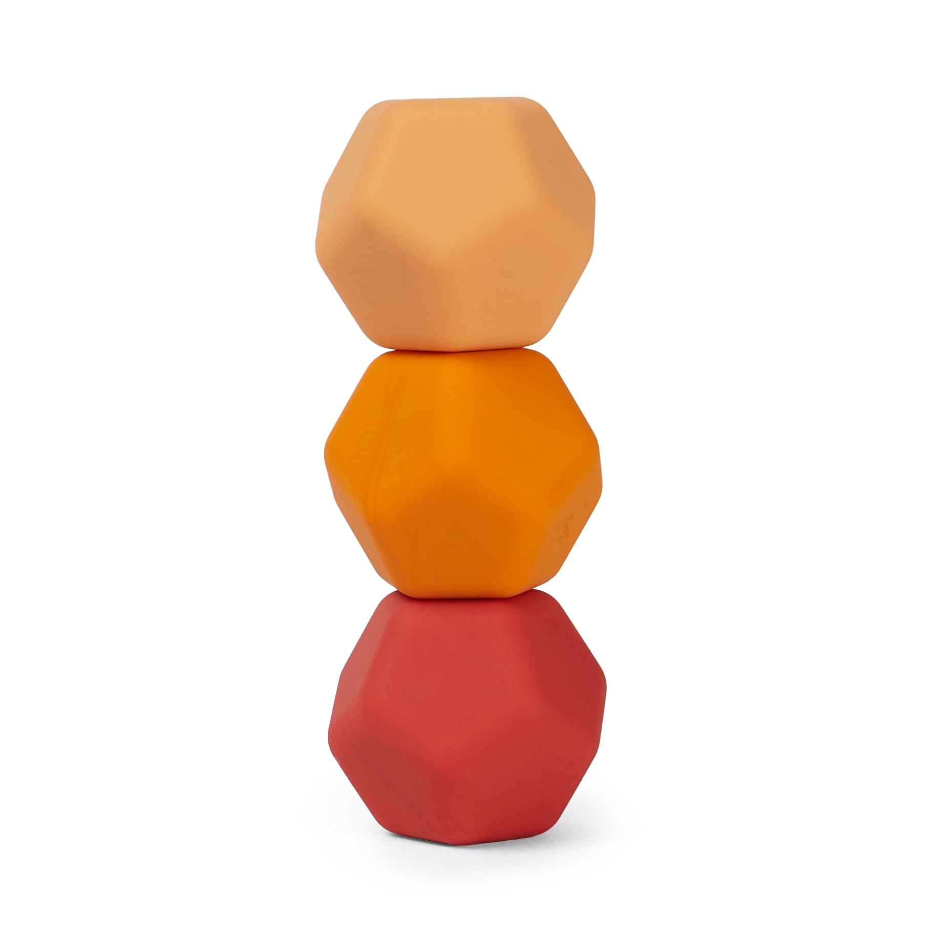 Soft Silicon covered Fidget Magnets: 3pc Set in Orange By Speks