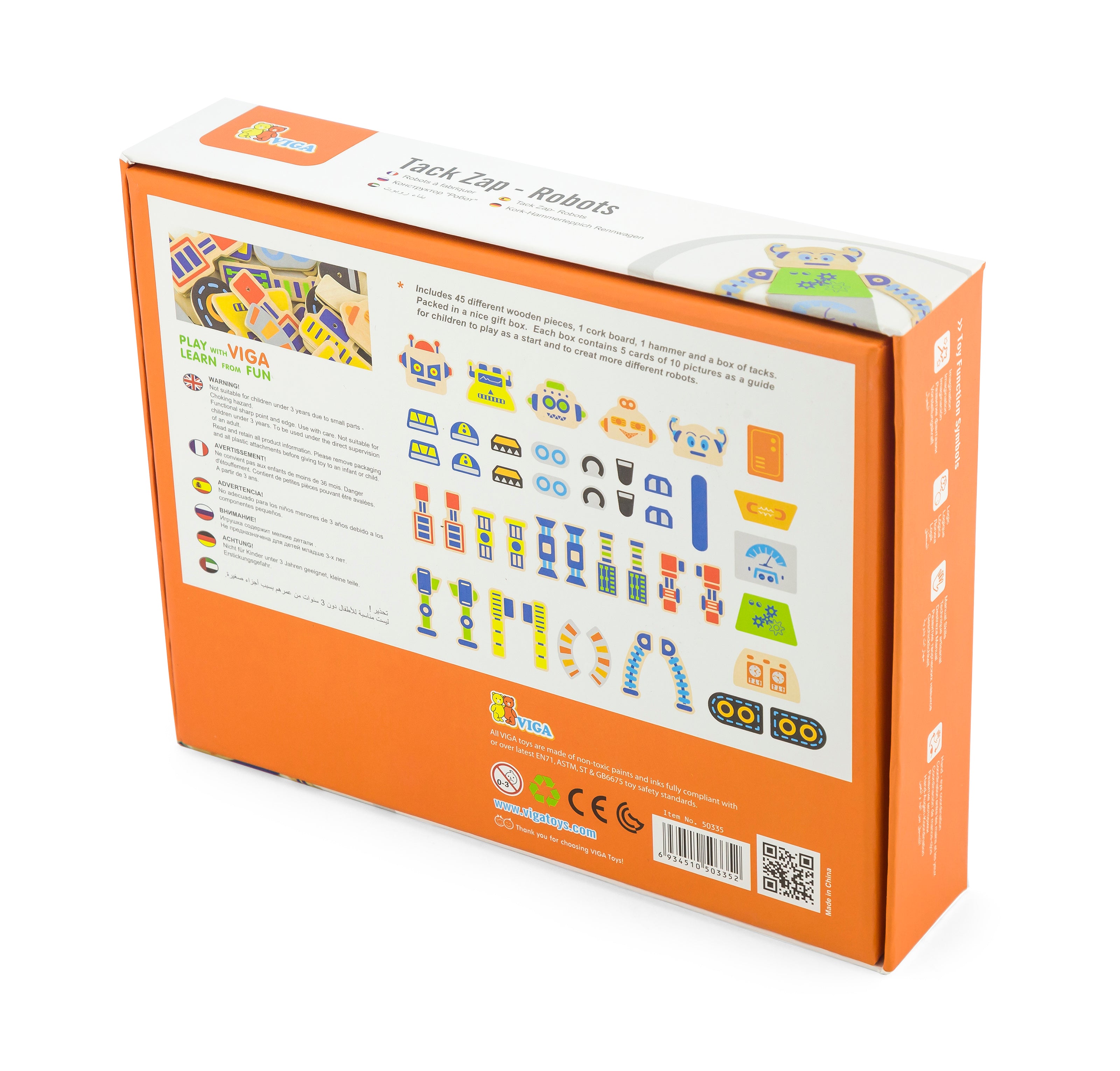 Tack Zap Robot By Viga: Ages 3+
