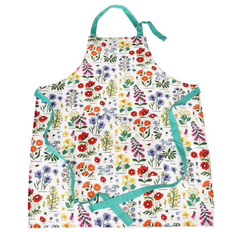 Wild Flowers Recycled Cotton Apron NZ – Stylish & Eco-Friendly Adult Apron