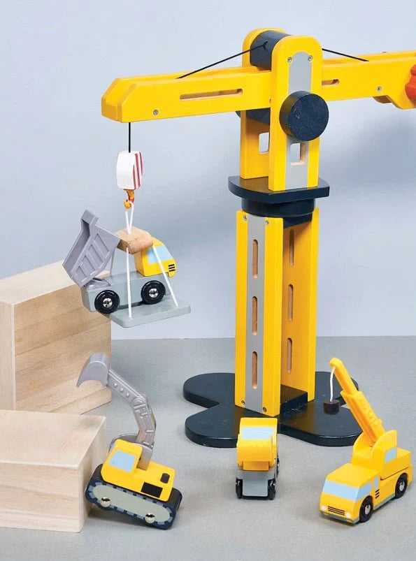 Big Yellow Crane – Mentari | Construction Toy NZ