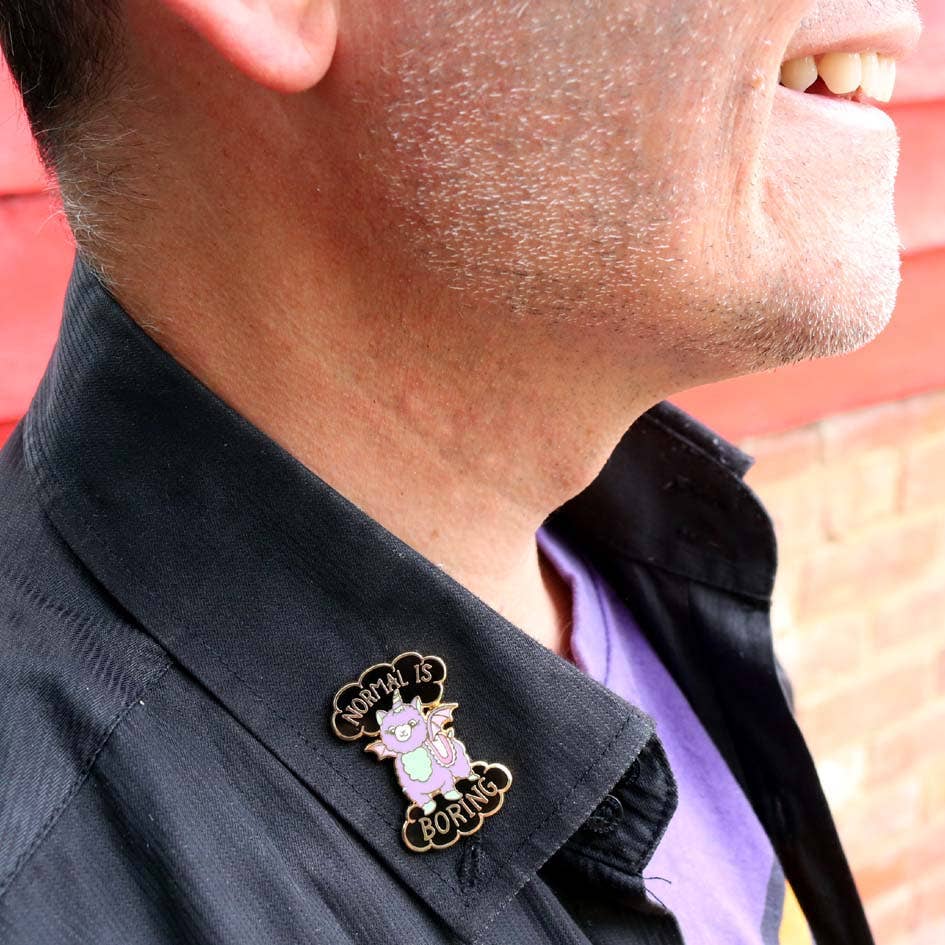 Jubly-Umph - Normal Is Boring Lapel Pin