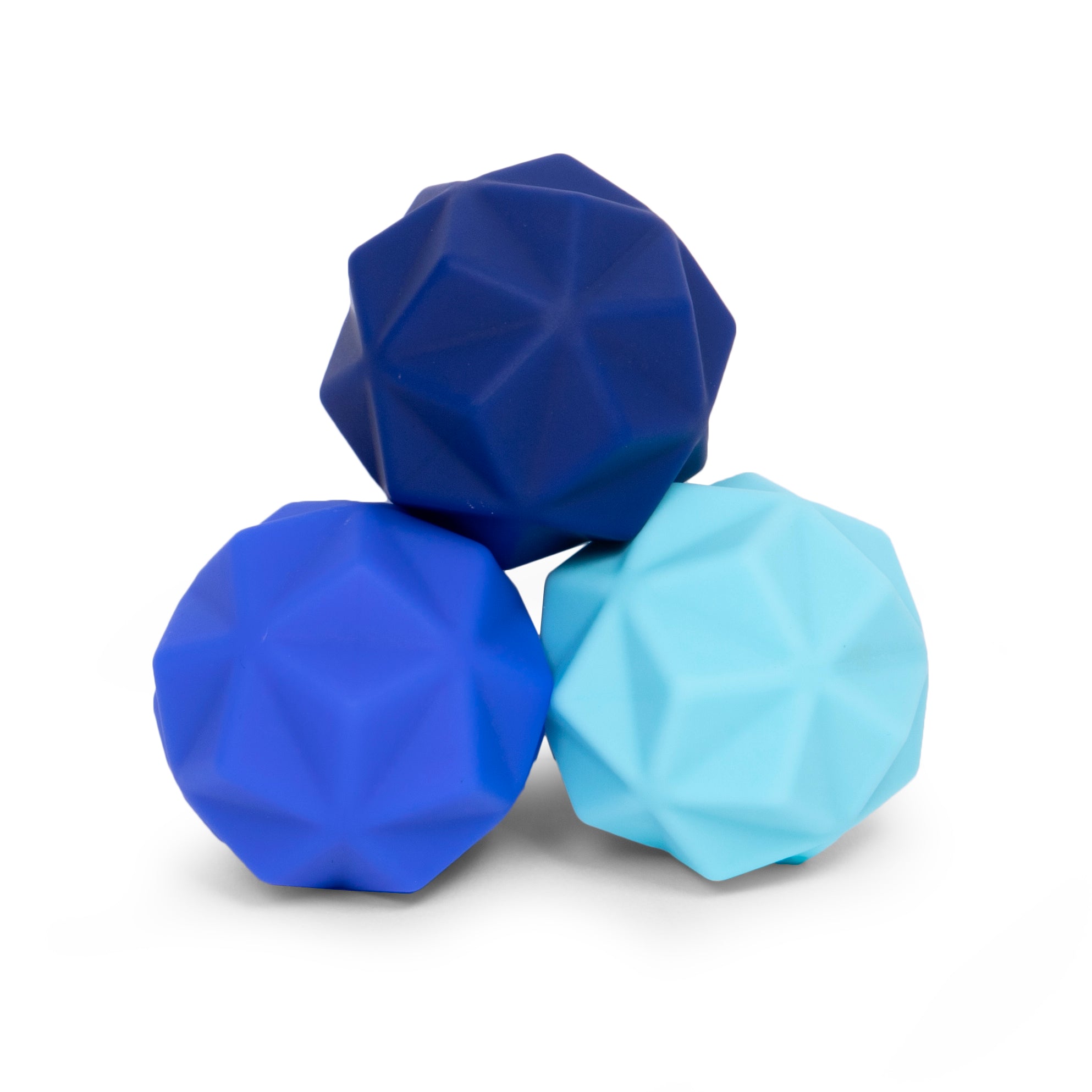Soft Silicon covered Fidget Magnets: 3pc Set in Blue By Speks