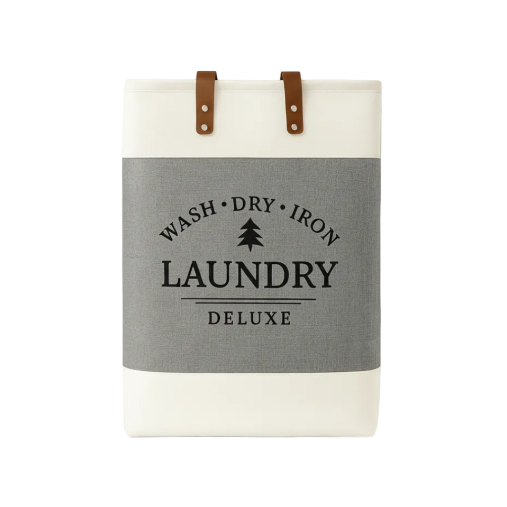 Frankly Cotton Laundry Deluxe Hamper with Handles