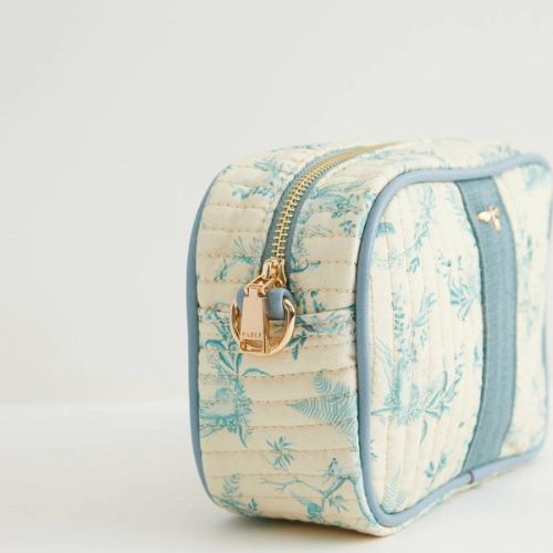 Toile de Jouy Vintage Blue Camera Bag by Fable England