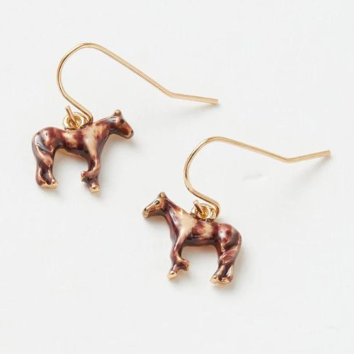 Enamel Farm Horse Earrings by Fable England