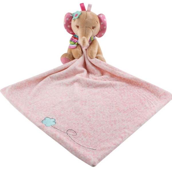 Exceptionally Snugly Pink Elephant Comforter for Baby