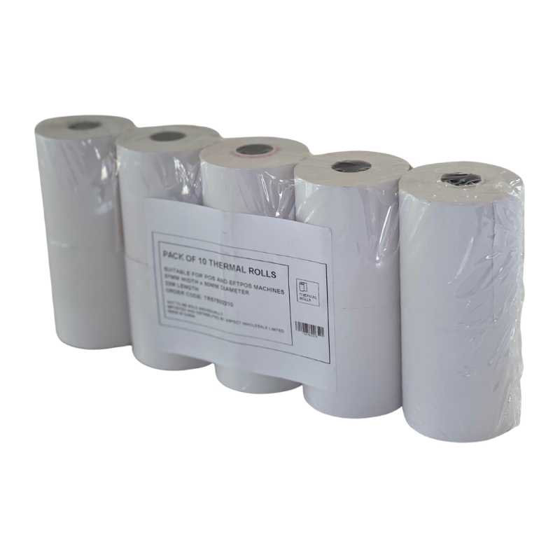 Thermal Rolls 57MM(W) X 50MM(D) X 22M Length - 10 PACK by Items Online Ltd