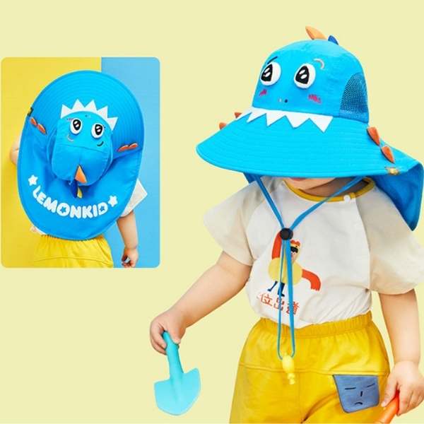 Lemonkid Monster Wide Brim Sun Hat for Toddlers – Extra Coverage