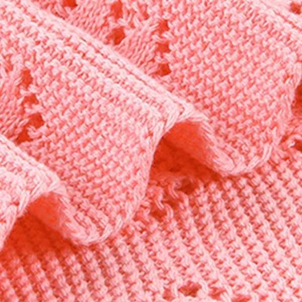 Maddy Moos Cotton Baby Blanket - Pink
