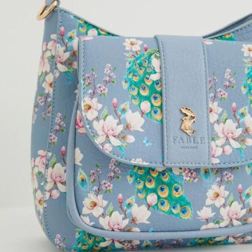 Peacock Cross Body Bag by Fable England
