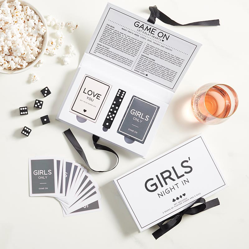 Girls Night In: Playing Card And Dice Set by Santa Barbara Design Studio