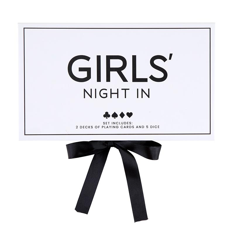 Girls Night In: Playing Card And Dice Set by Santa Barbara Design Studio