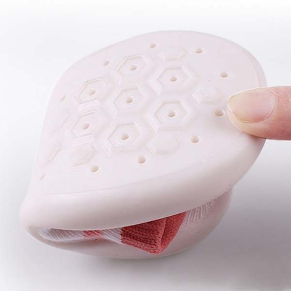 Baby Pre-Walkers / Toddler Shoe Socks - White with Pink Spots