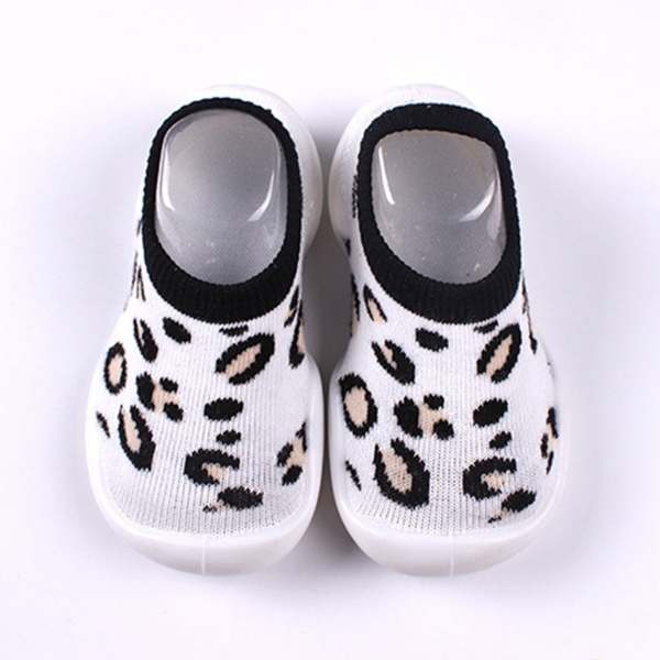 Toddler Shoe Socks - Leopard Print