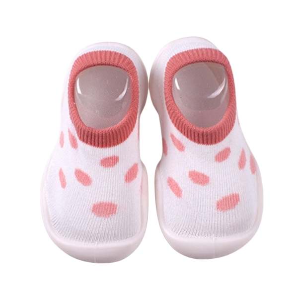 Toddler Shoe Socks - Pink Spots
