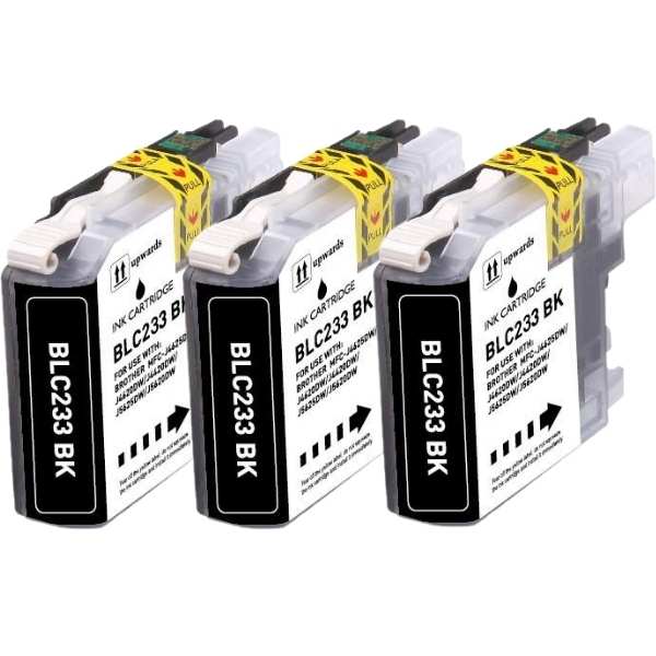 Compatible Black Inkjet *Triple Pack*: Substitute to Brother LC233 by Items Online Ltd