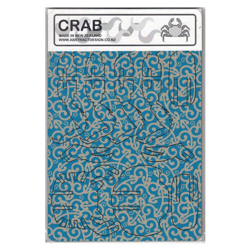 Blue Koru Crab by Abstract Designs