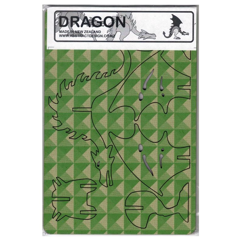 Green Geo Dragon by Abstract Designs
