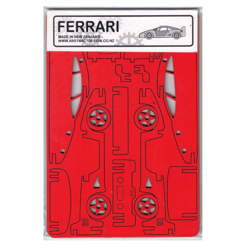 Red Ferrari by Abstract Designs