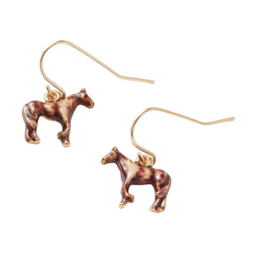 Enamel Farm Horse Earrings by Fable England