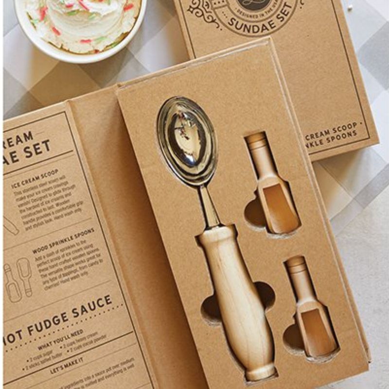 Ice Cream Sundae Set by Santa Barbara Design Studio