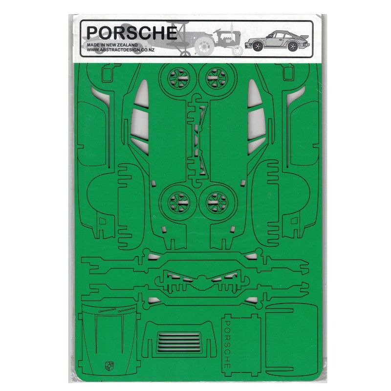 Green Porsche by Abstract Designs